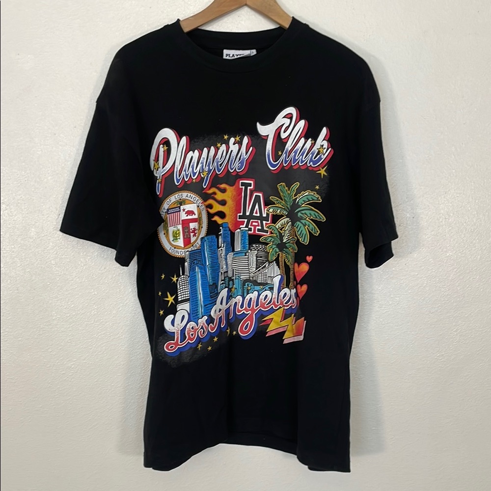 Players Club Black Graphic Tee